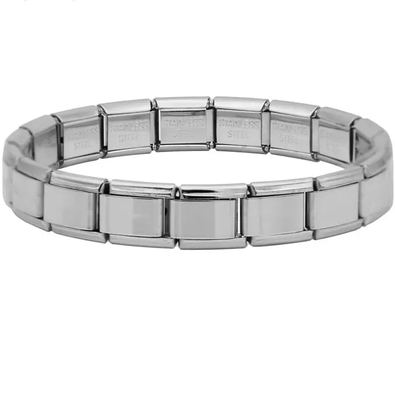 9mm Stainless Steel Bracelet Unisex | Silver Adjustable Chain for Women | Party & Daily Wear Trendy Jewelry Gift